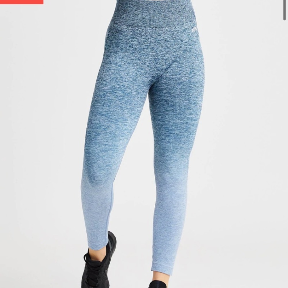 NWT AYBL Ombre Seamless Leggings size Small Teal
